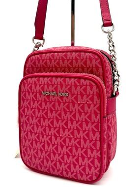 Michael Kors Medium NS Chain Xbody Bag Dark Raspberry